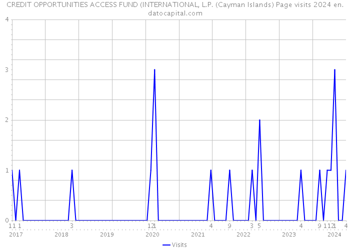 CREDIT OPPORTUNITIES ACCESS FUND (INTERNATIONAL, L.P. (Cayman Islands) Page visits 2024 