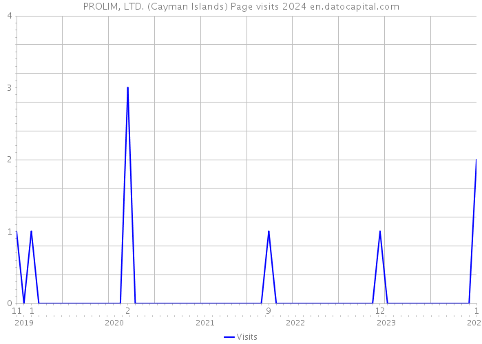 PROLIM, LTD. (Cayman Islands) Page visits 2024 