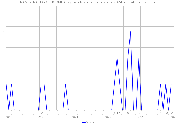 RAM STRATEGIC INCOME (Cayman Islands) Page visits 2024 