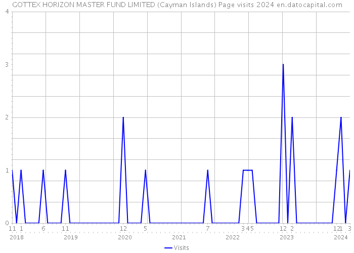 GOTTEX HORIZON MASTER FUND LIMITED (Cayman Islands) Page visits 2024 