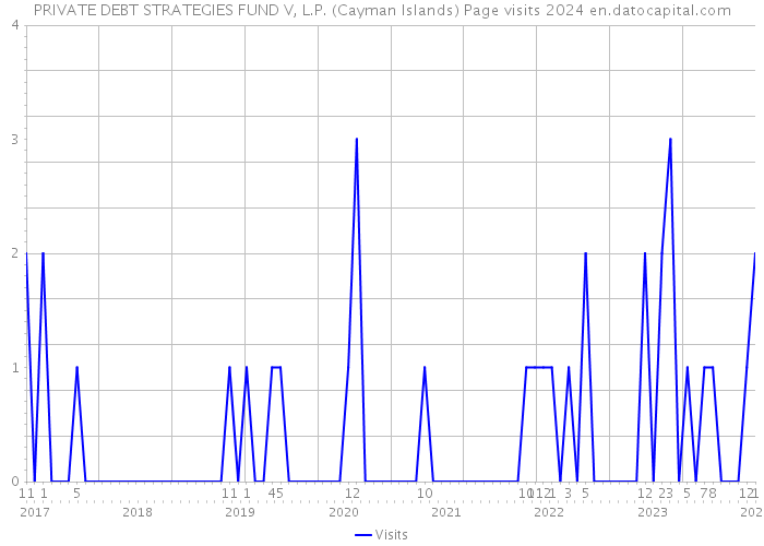 PRIVATE DEBT STRATEGIES FUND V, L.P. (Cayman Islands) Page visits 2024 