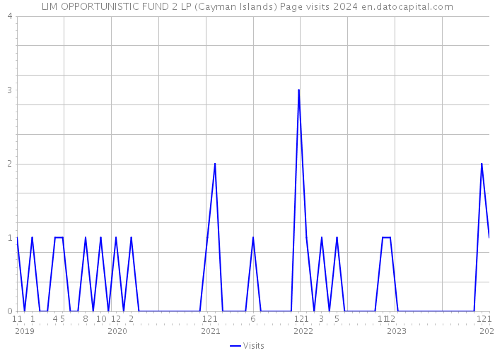 LIM OPPORTUNISTIC FUND 2 LP (Cayman Islands) Page visits 2024 