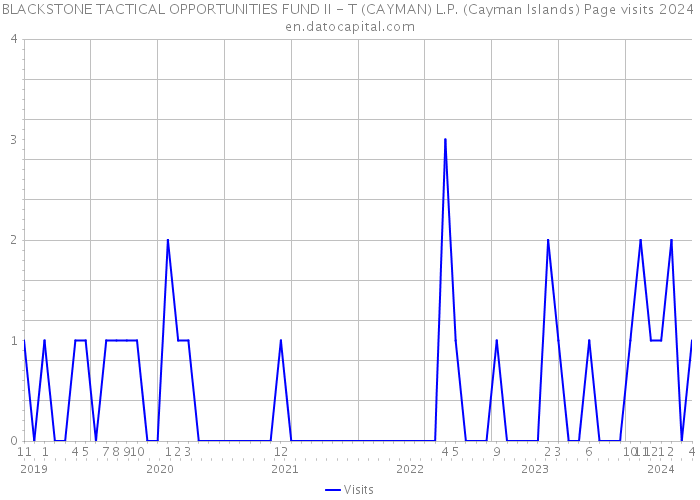 BLACKSTONE TACTICAL OPPORTUNITIES FUND II - T (CAYMAN) L.P. (Cayman Islands) Page visits 2024 