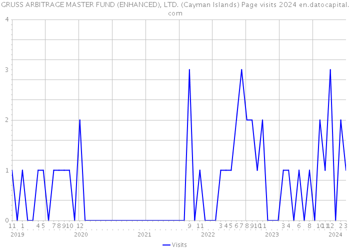 GRUSS ARBITRAGE MASTER FUND (ENHANCED), LTD. (Cayman Islands) Page visits 2024 