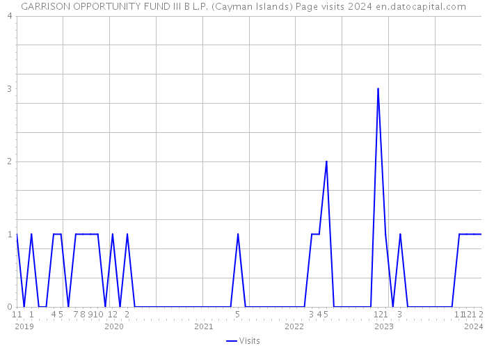 GARRISON OPPORTUNITY FUND III B L.P. (Cayman Islands) Page visits 2024 