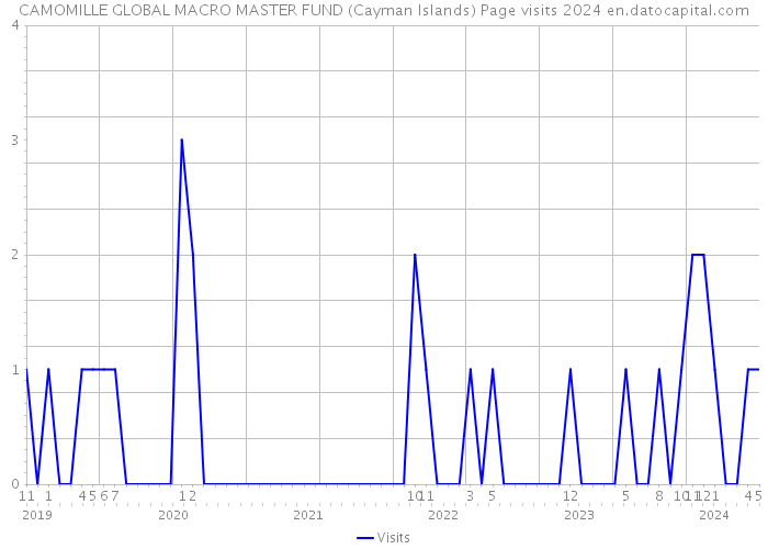 CAMOMILLE GLOBAL MACRO MASTER FUND (Cayman Islands) Page visits 2024 