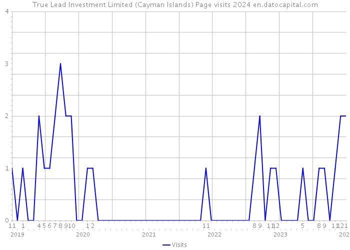 True Lead Investment Limited (Cayman Islands) Page visits 2024 