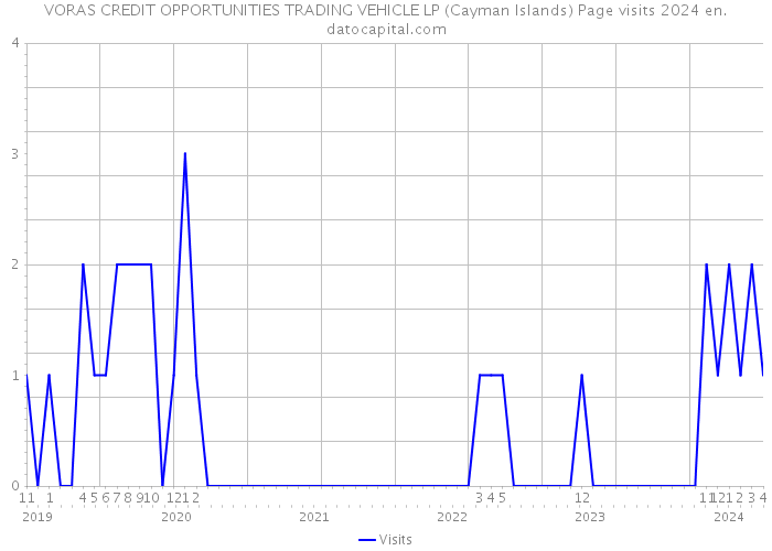 VORAS CREDIT OPPORTUNITIES TRADING VEHICLE LP (Cayman Islands) Page visits 2024 