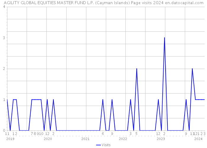 AGILITY GLOBAL EQUITIES MASTER FUND L.P. (Cayman Islands) Page visits 2024 