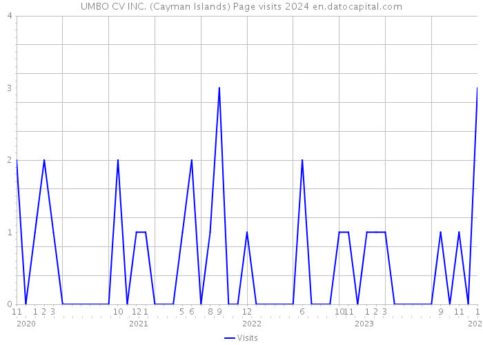 UMBO CV INC. (Cayman Islands) Page visits 2024 