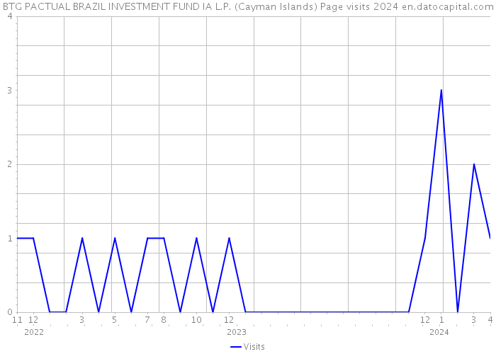 BTG PACTUAL BRAZIL INVESTMENT FUND IA L.P. (Cayman Islands) Page visits 2024 