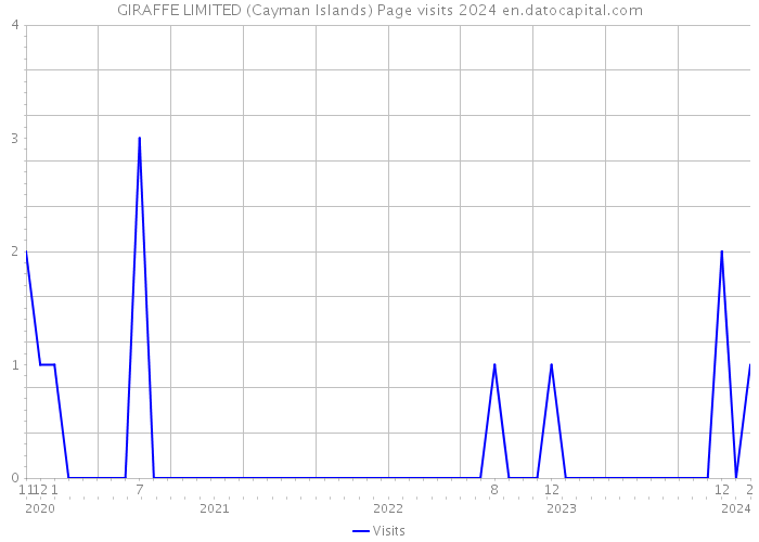 GIRAFFE LIMITED (Cayman Islands) Page visits 2024 
