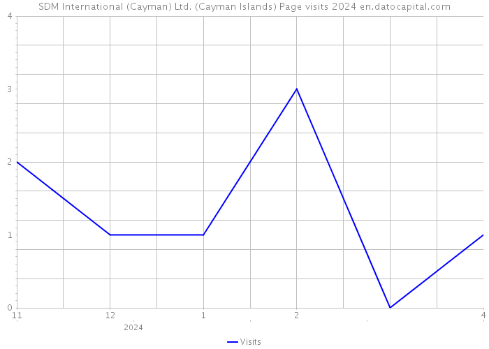 SDM International (Cayman) Ltd. (Cayman Islands) Page visits 2024 