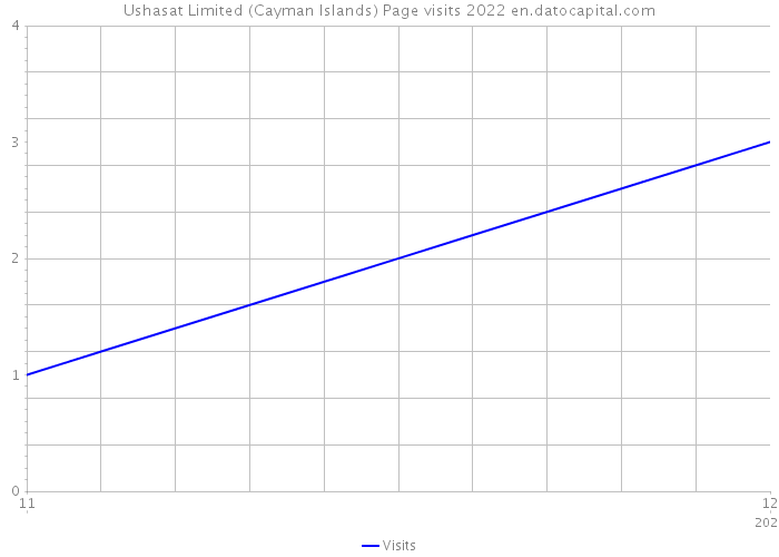 Ushasat Limited (Cayman Islands) Page visits 2022 