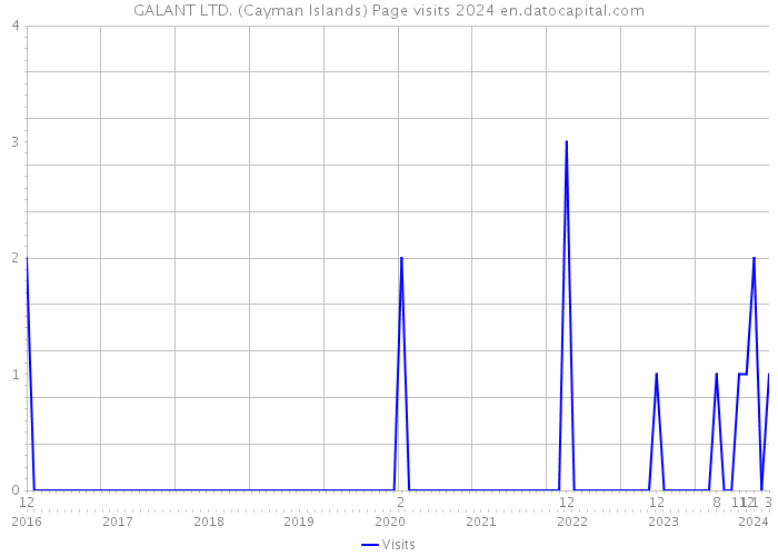 GALANT LTD. (Cayman Islands) Page visits 2024 