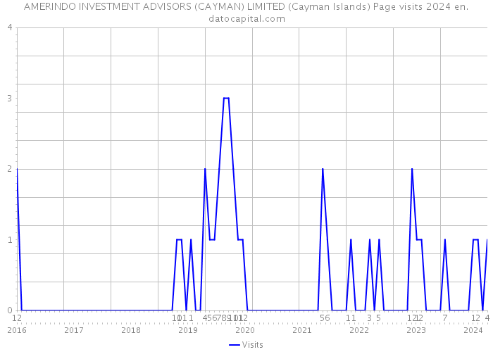 AMERINDO INVESTMENT ADVISORS (CAYMAN) LIMITED (Cayman Islands) Page visits 2024 