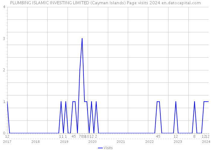 PLUMBING ISLAMIC INVESTING LIMITED (Cayman Islands) Page visits 2024 