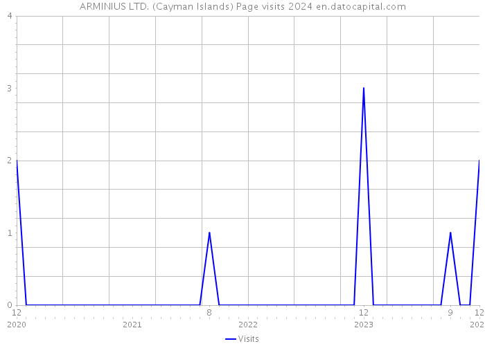 ARMINIUS LTD. (Cayman Islands) Page visits 2024 