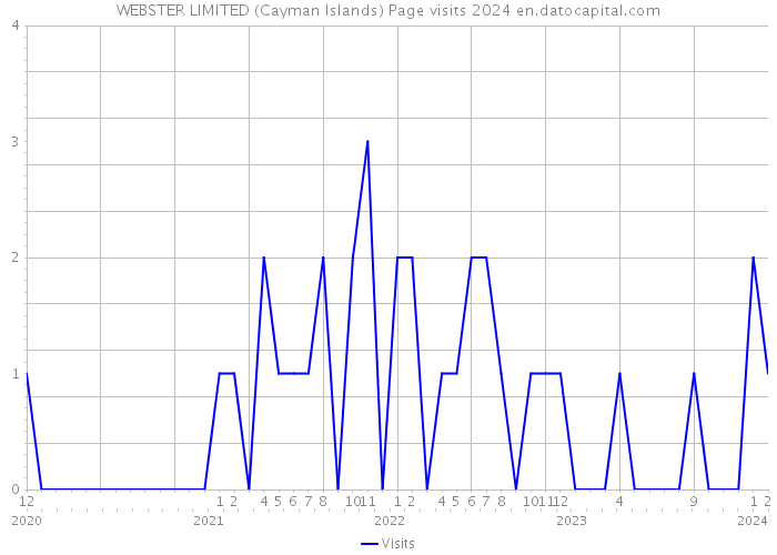 WEBSTER LIMITED (Cayman Islands) Page visits 2024 