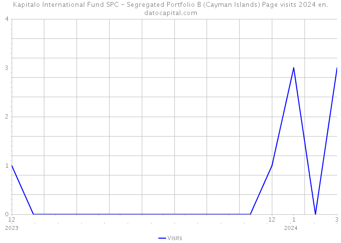 Kapitalo International Fund SPC - Segregated Portfolio B (Cayman Islands) Page visits 2024 