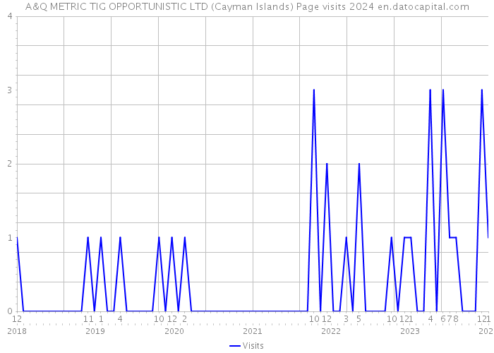 A&Q METRIC TIG OPPORTUNISTIC LTD (Cayman Islands) Page visits 2024 