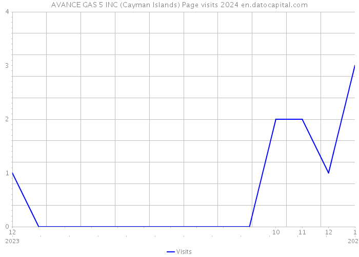 AVANCE GAS 5 INC (Cayman Islands) Page visits 2024 