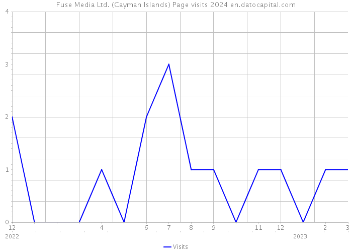 Fuse Media Ltd. (Cayman Islands) Page visits 2024 
