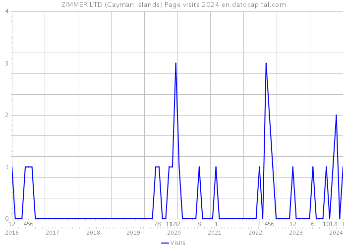 ZIMMER LTD (Cayman Islands) Page visits 2024 