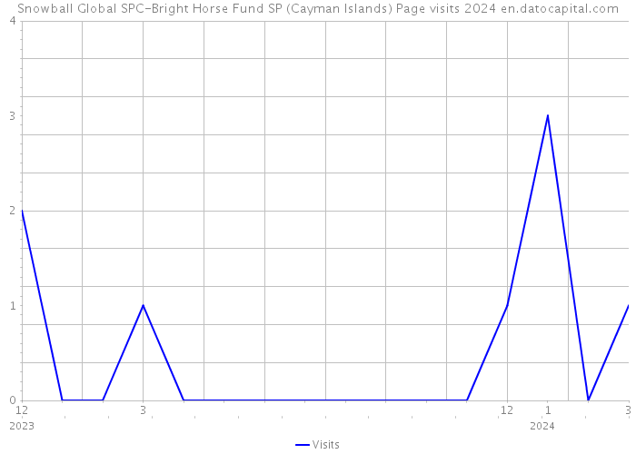 Snowball Global SPC-Bright Horse Fund SP (Cayman Islands) Page visits 2024 