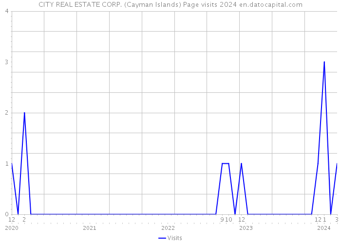 CITY REAL ESTATE CORP. (Cayman Islands) Page visits 2024 