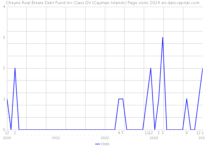 Cheyne Real Estate Debt Fund Inc Class DV (Cayman Islands) Page visits 2024 