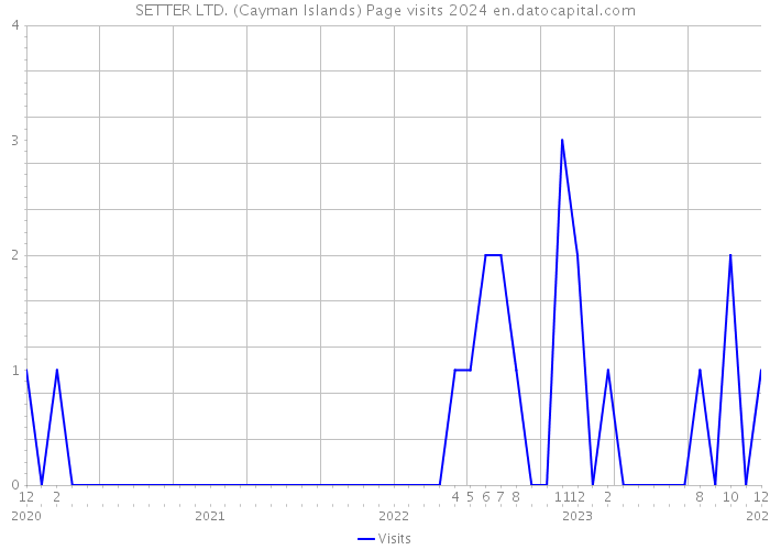 SETTER LTD. (Cayman Islands) Page visits 2024 