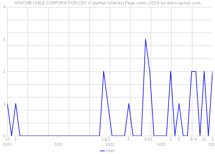 APACHE CHILE CORPORATION LDC (Cayman Islands) Page visits 2024 