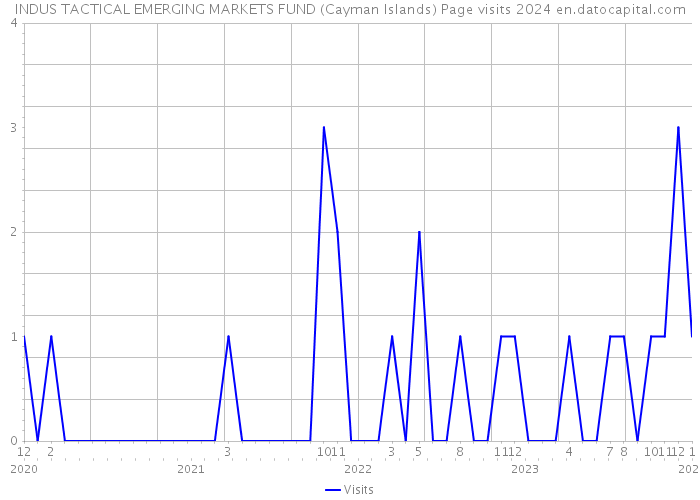 INDUS TACTICAL EMERGING MARKETS FUND (Cayman Islands) Page visits 2024 