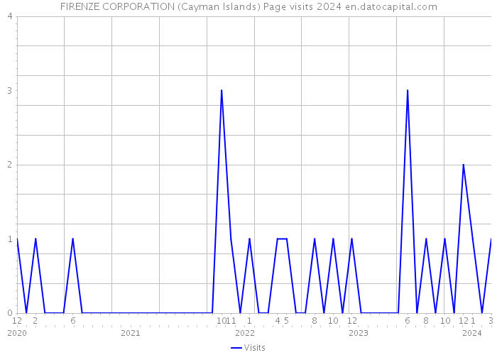 FIRENZE CORPORATION (Cayman Islands) Page visits 2024 