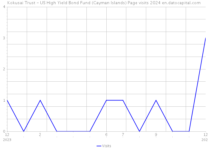 Kokusai Trust - US High Yield Bond Fund (Cayman Islands) Page visits 2024 
