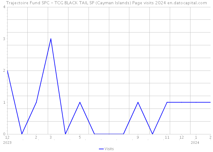 Trajectoire Fund SPC - TCG BLACK TAIL SP (Cayman Islands) Page visits 2024 