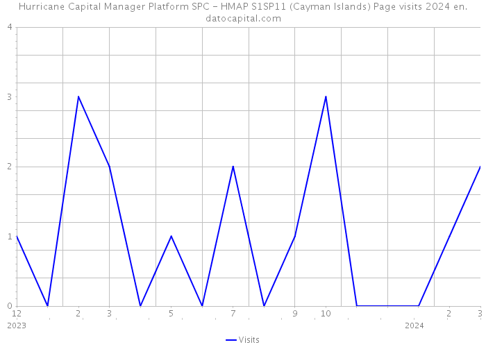 Hurricane Capital Manager Platform SPC - HMAP S1SP11 (Cayman Islands) Page visits 2024 