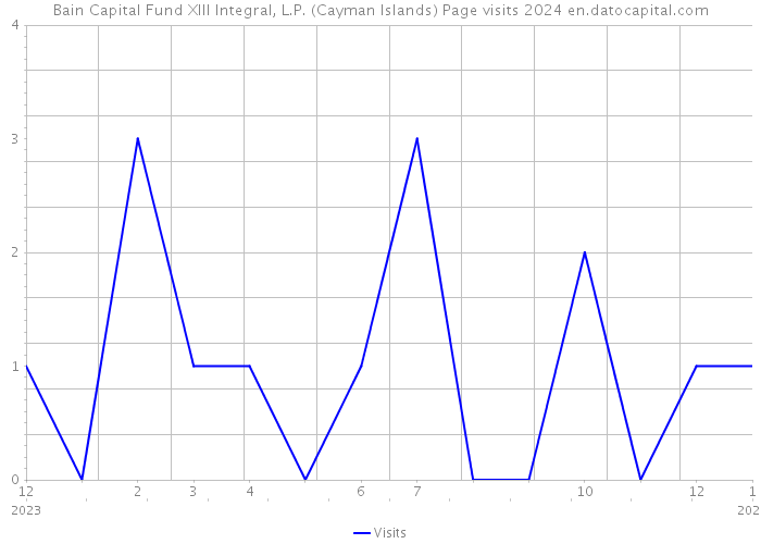 Bain Capital Fund XIII Integral, L.P. (Cayman Islands) Page visits 2024 