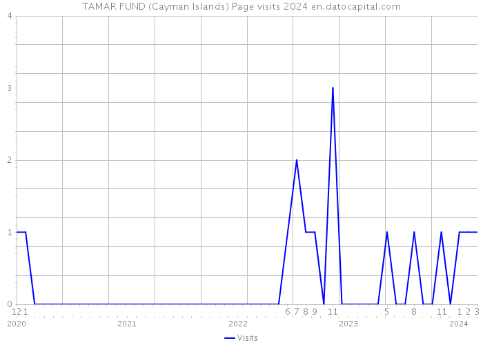 TAMAR FUND (Cayman Islands) Page visits 2024 