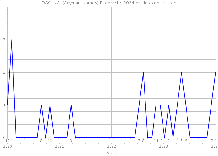 DGC INC. (Cayman Islands) Page visits 2024 