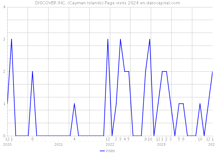 DISCOVER INC. (Cayman Islands) Page visits 2024 