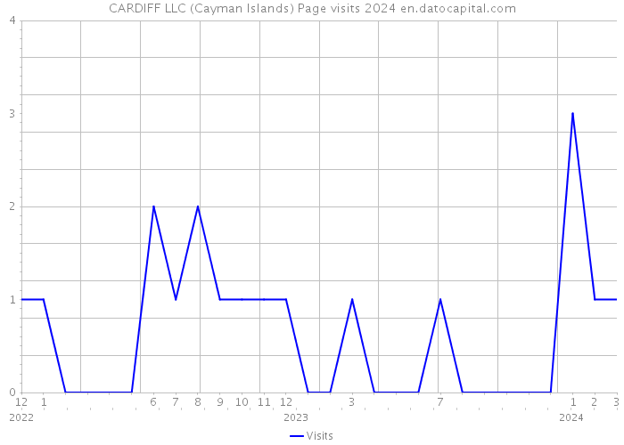 CARDIFF LLC (Cayman Islands) Page visits 2024 
