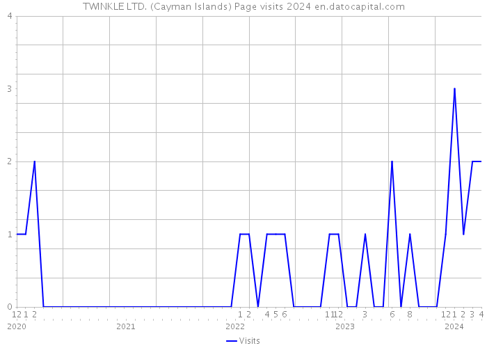 TWINKLE LTD. (Cayman Islands) Page visits 2024 