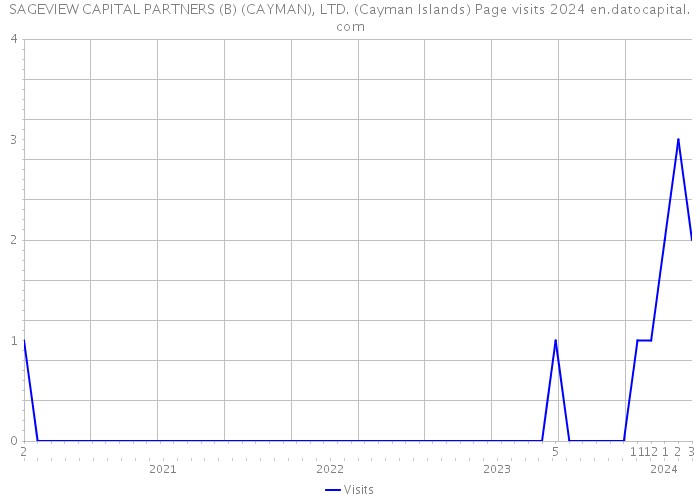 SAGEVIEW CAPITAL PARTNERS (B) (CAYMAN), LTD. (Cayman Islands) Page visits 2024 
