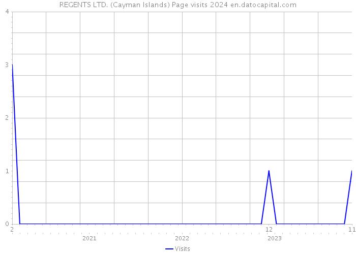REGENTS LTD. (Cayman Islands) Page visits 2024 