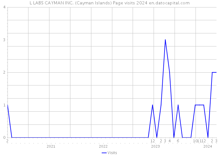 L LABS CAYMAN INC. (Cayman Islands) Page visits 2024 