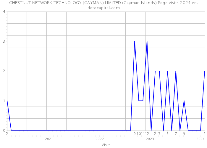 CHESTNUT NETWORK TECHNOLOGY (CAYMAN) LIMITED (Cayman Islands) Page visits 2024 
