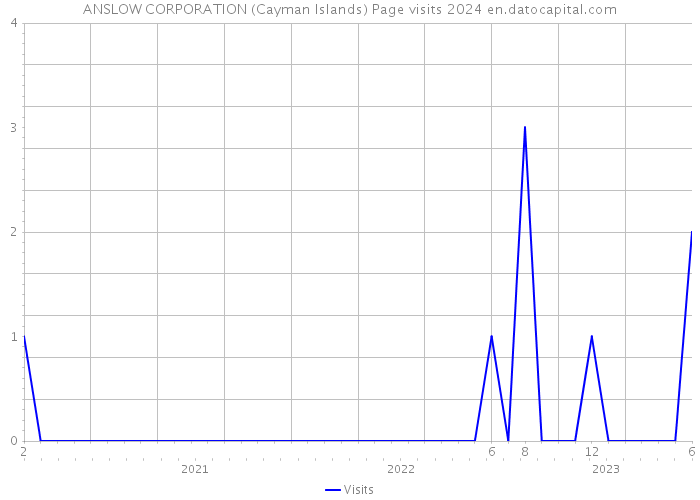 ANSLOW CORPORATION (Cayman Islands) Page visits 2024 