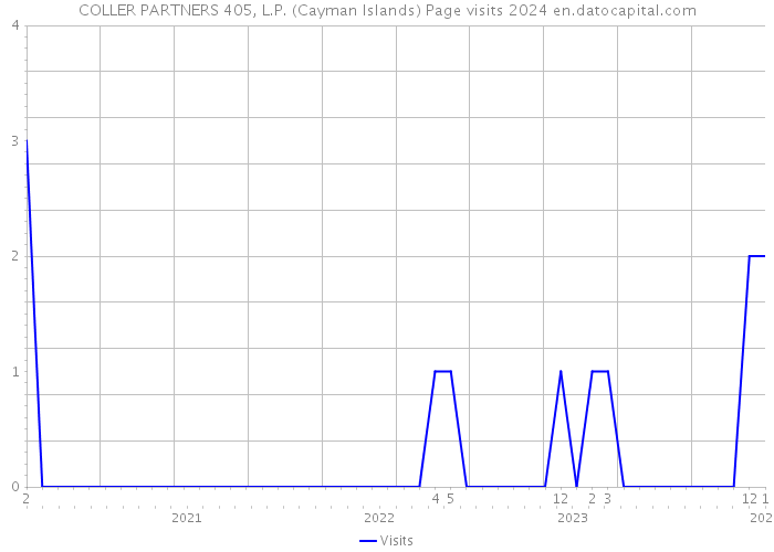 COLLER PARTNERS 405, L.P. (Cayman Islands) Page visits 2024 